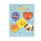 Balloon Gang Birthday Greetings Card by Zoey Kim for Wrap