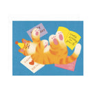 Cat Letters Birthday Greetings Card by Zoey Kim for Wrap
