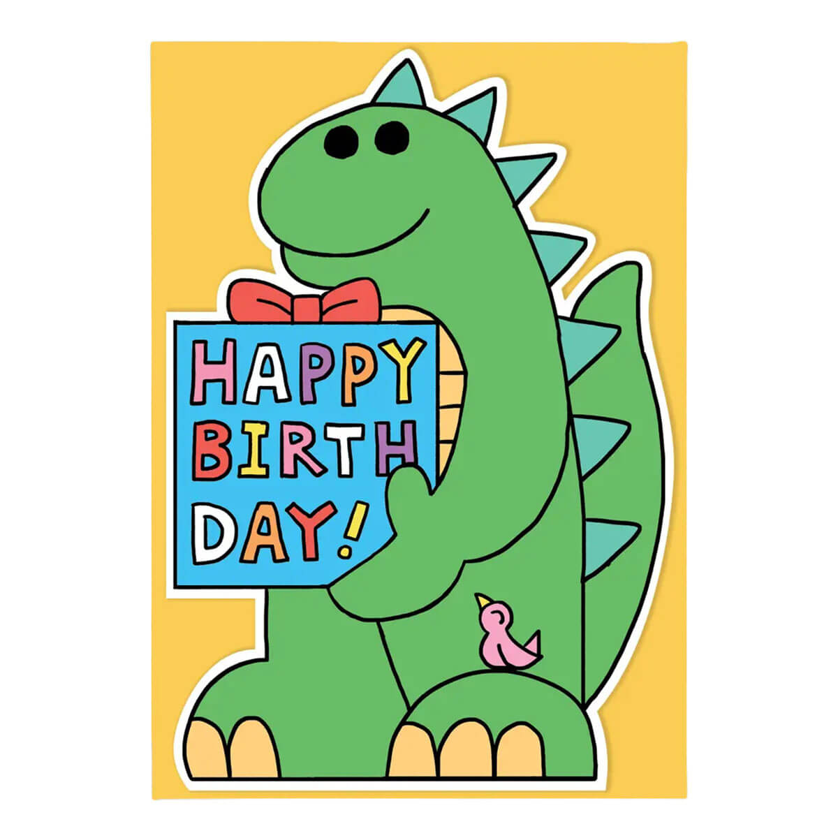Monster Shaped Birthday Greetings Card by Momoe Narazaki for Wrap
