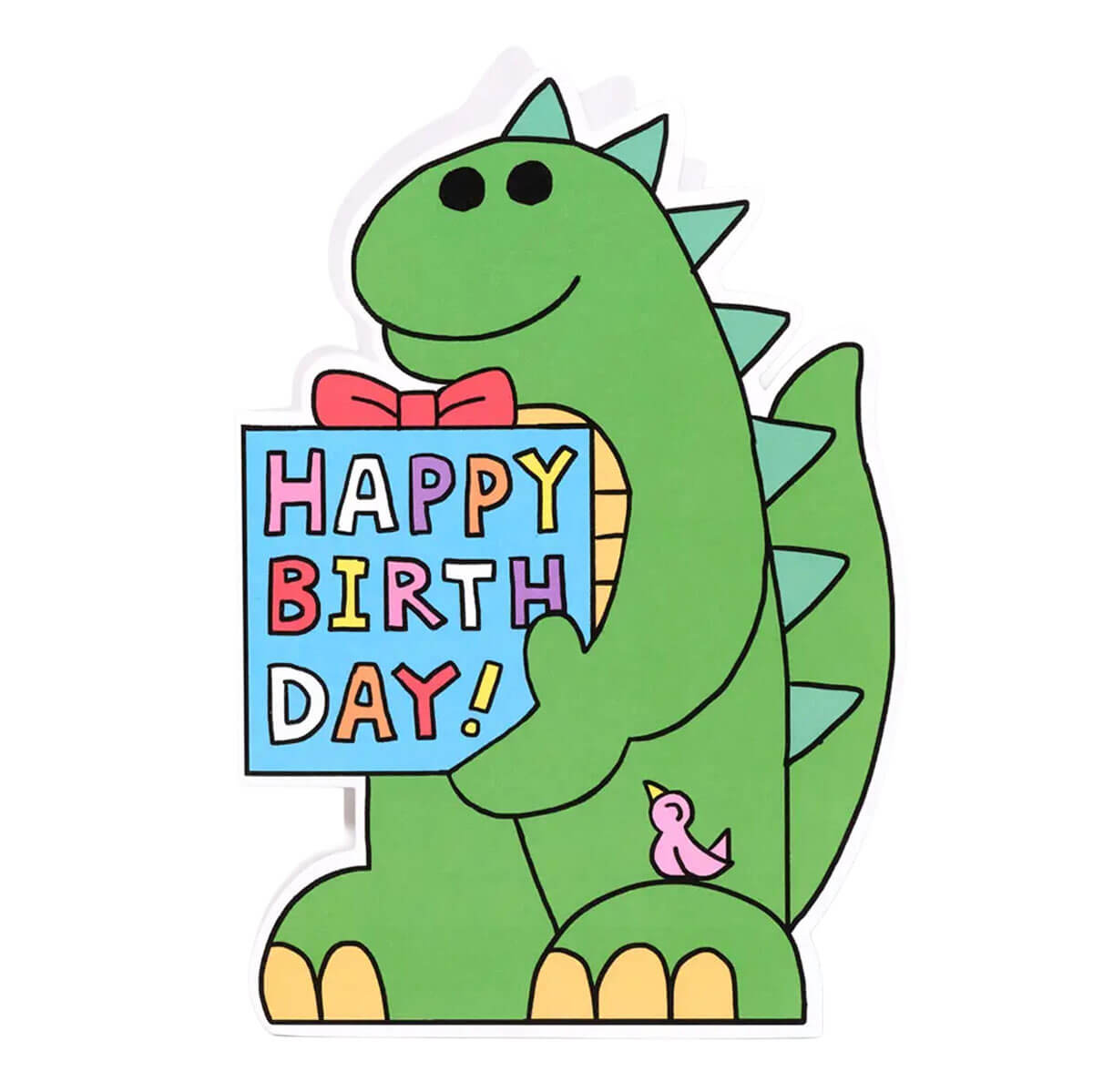 Monster Shaped Birthday Greetings Card by Momoe Narazaki for Wrap