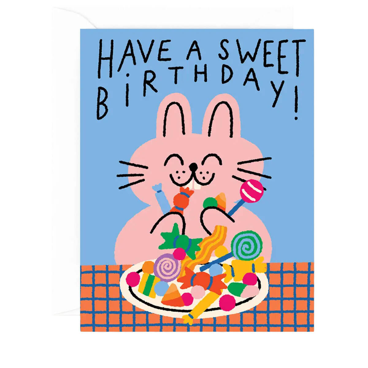 Have A Sweet Birthday Greetings Card by Odile Ferraille for Wrap