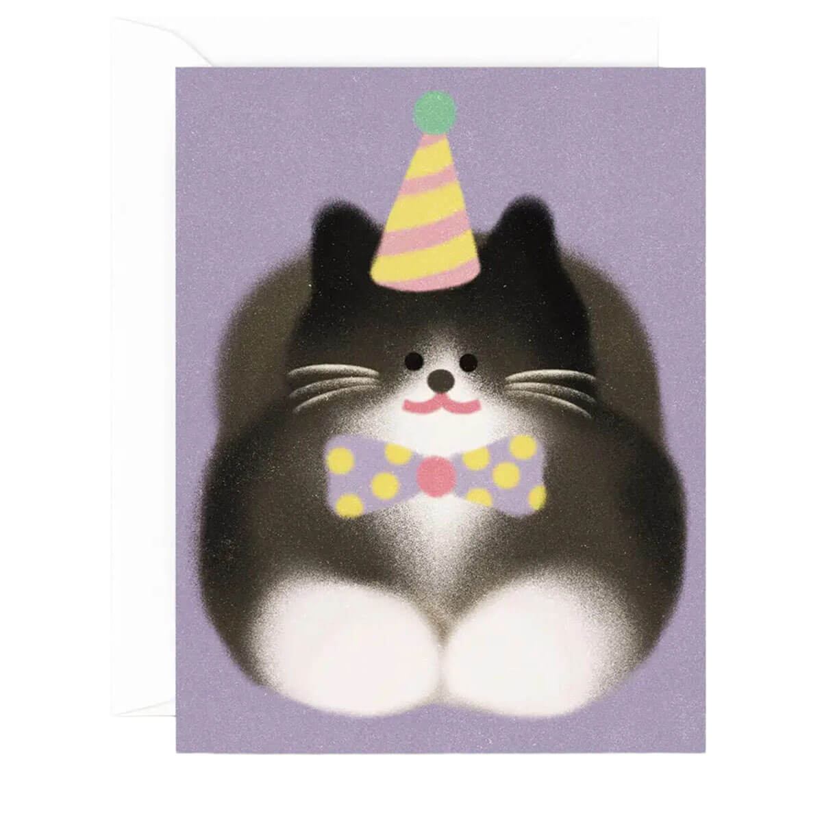 Tuxedo Cat Birthday Greetings Card by Zoey Kim for Wrap