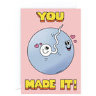 You Made It! Greetings Card by Tiago Majuelos for Wrap