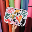 Cats Small Rectangle Serving Tray by Wrap