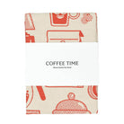 Coffee Time Woven Cotton Tea Towel by Wrap