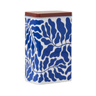 Deep Blue Leaves Kitchen Storage Tin by Wrap