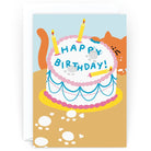 Happy Birthday Cat Greetings Card by Holly St Clair for Wrap