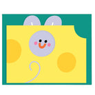 Mouse In Cheese Fold Out Birthday Greetings Card by Susie Hammer for Wrap