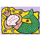 Mermaid with Mini Card Greetings Card by Alice Bowsher for Wrap