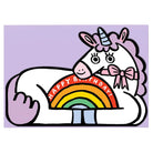 Unicorn with Mini Card Greetings Card by Alice Bowsher for Wrap