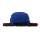 Double Deerstalker Cap in Blue / Soft Tan by Wynken