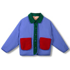 Faux Fur Reversible Jacket in Blue / Ode To Rose by Wynken