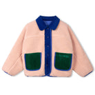 Faux Fur Reversible Jacket in Blue / Ode To Rose by Wynken