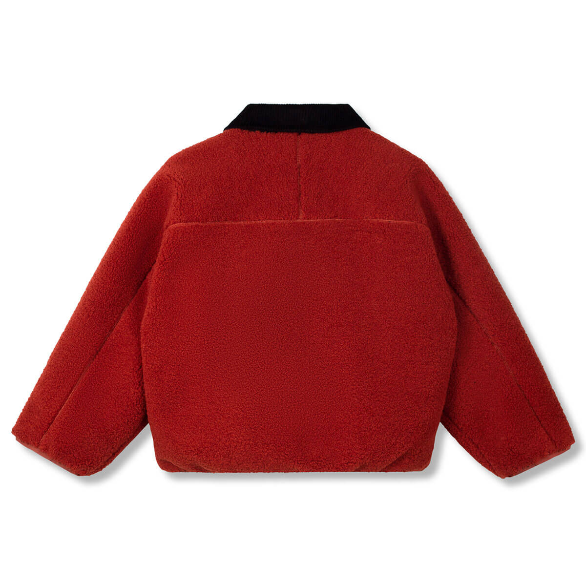 Faux Fur Reversible Jacket in Navy / Rusty Bear by Wynken