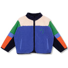 Mixed Media Jacket in Blue Mix by Wynken