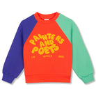 Painters And Poets Raglan Sweatshirt in Orange Flash by Wynken