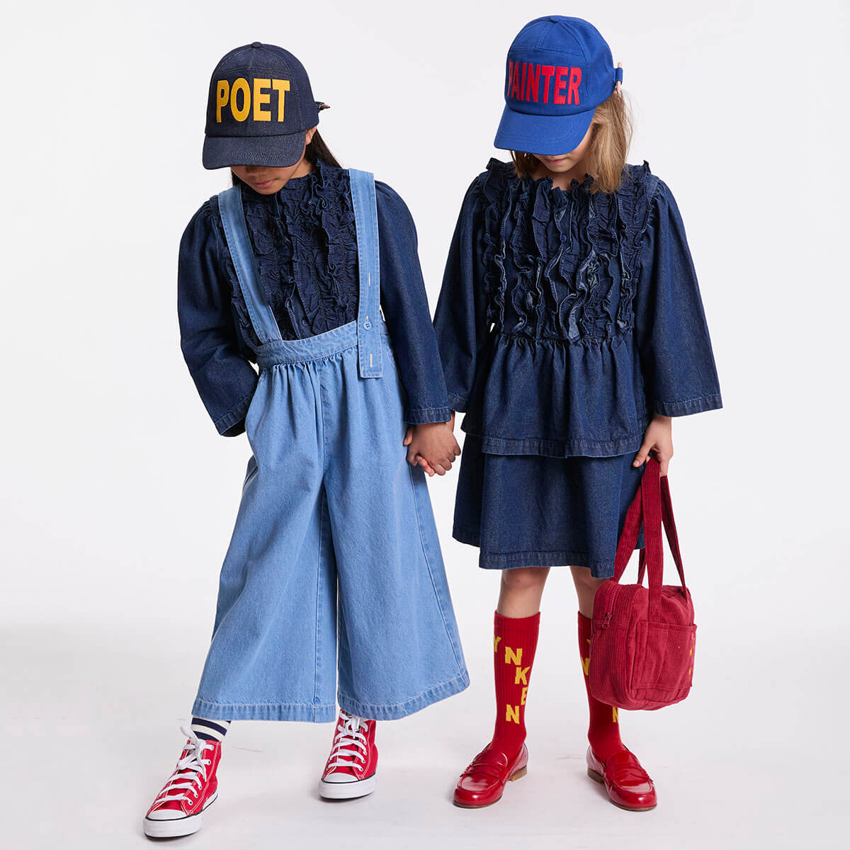 Poets Cap in Rinse Denim by Wynken
