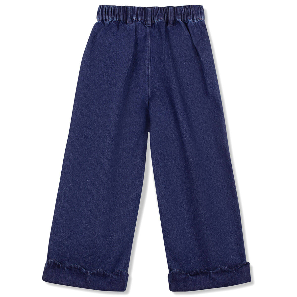 Scallop Pant in Mid Wash Denim by Wynken