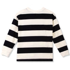 School Of Art Stripe Tee in Black / Ecru by Wynken