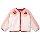 Still Life Faux Fur Jacket in Rose / Ecru by Wynken
