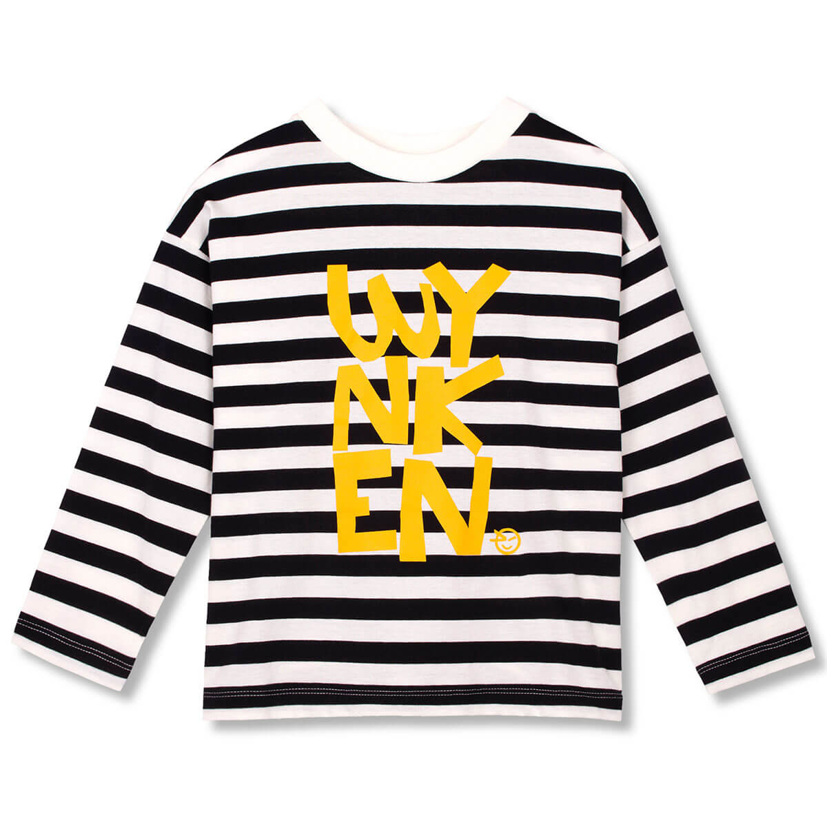 Wynken Rodeo Stripe Tee in Black / Ecru by Wynken