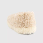 Full Slippers in Beige by Yoko Wool