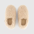 Full Slippers in Beige by Yoko Wool