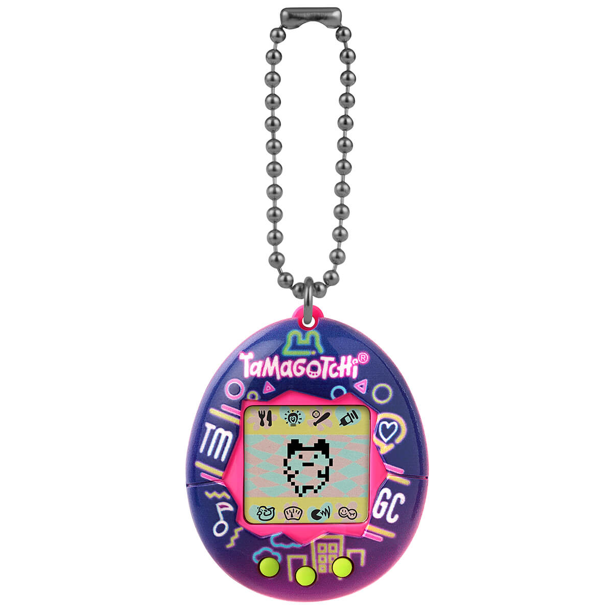 Original Tamagotchi (Gen 1) in Neon Lights by Bandai – Junior Edition