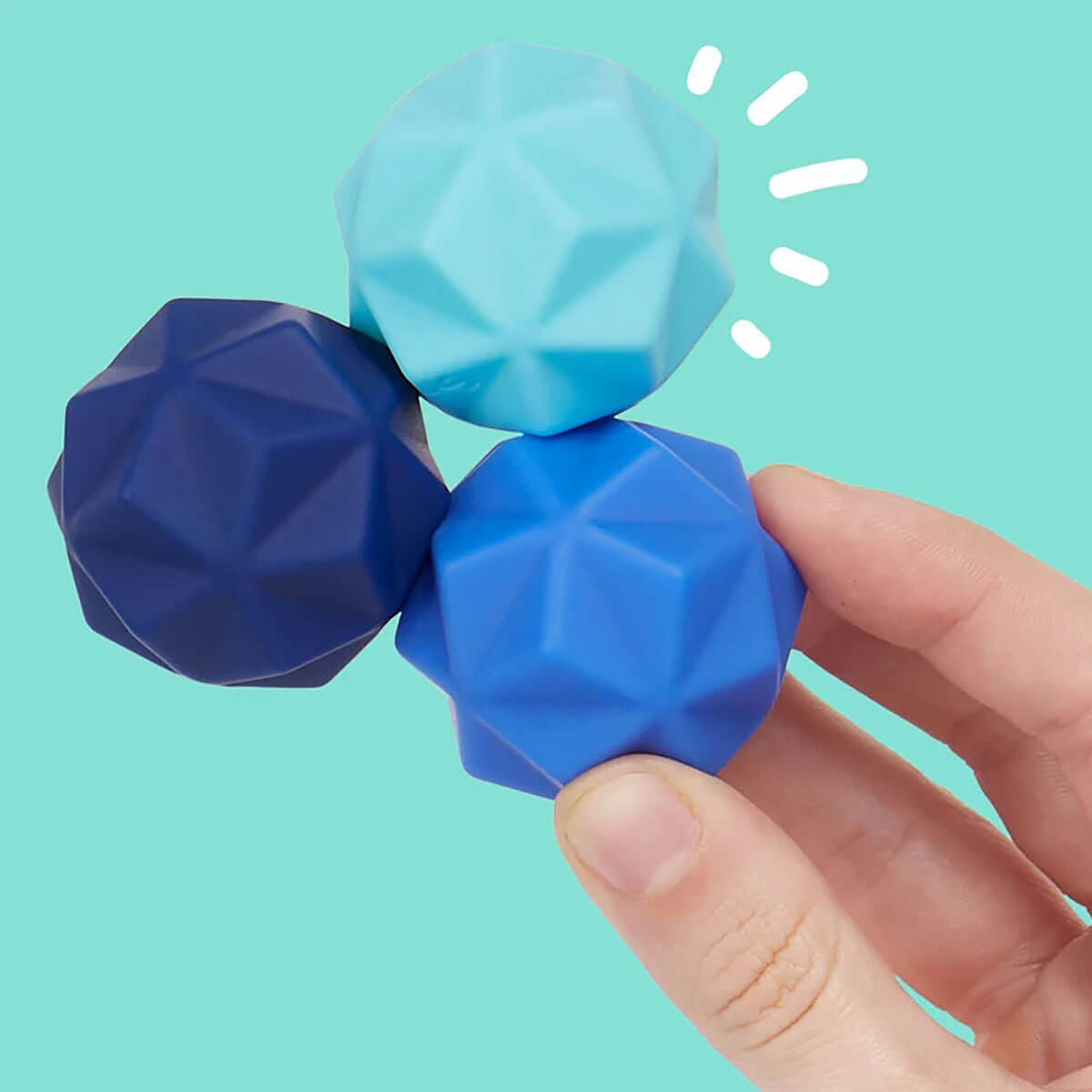 Odds Silicone Fidget Magnets in Blue Peaks by Speks
