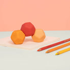 Odds Silicone Fidget Magnets in Orange Planes by Speks