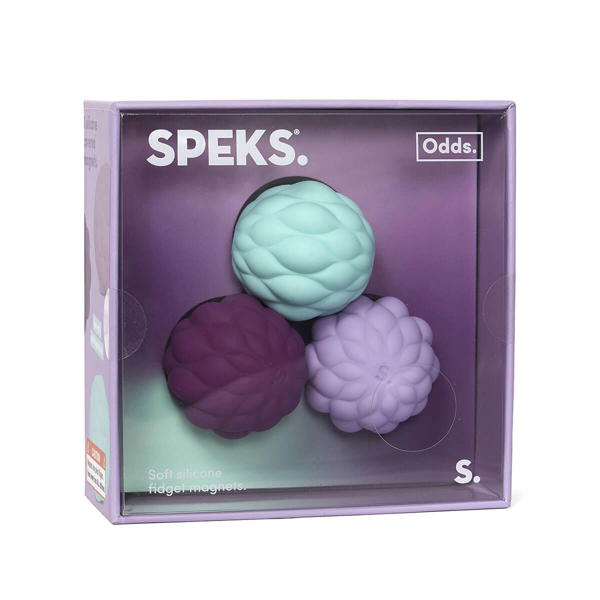 Odds Vivid Silicone Fidget Magnets in Purple Puffs by Speks