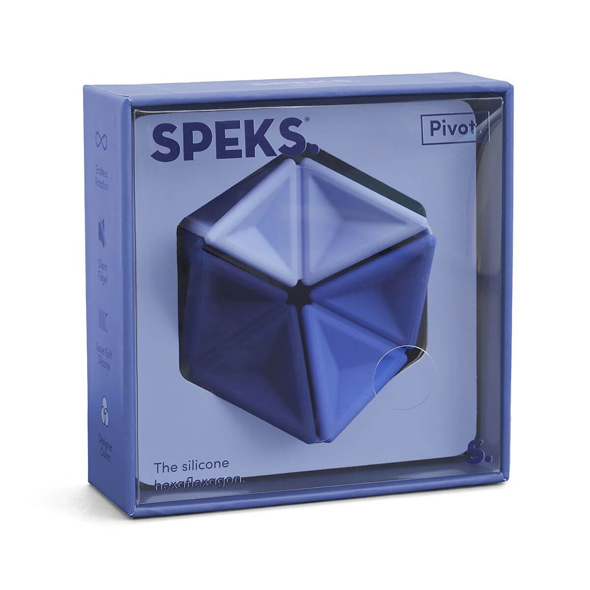 Pivot Silicone Flexagon in Navy by Speks