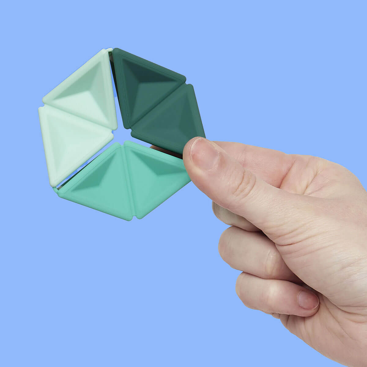 Pivot Silicone Flexagon in Teal by Speks