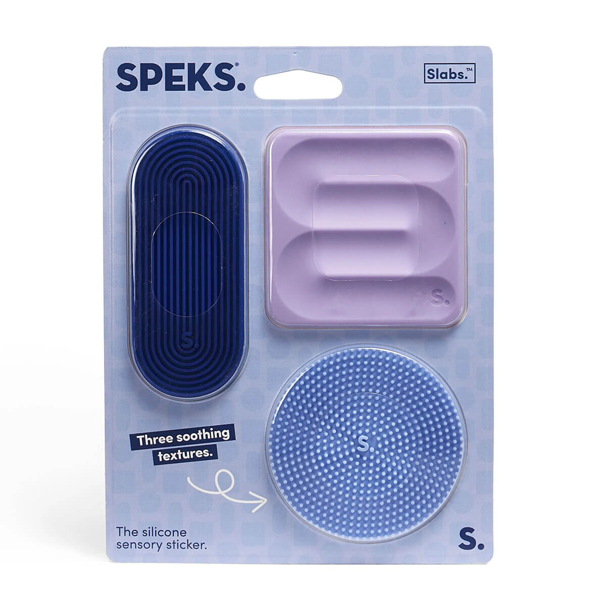 Slabs Sensory Stickers (3 Pack) in Purple by Speks