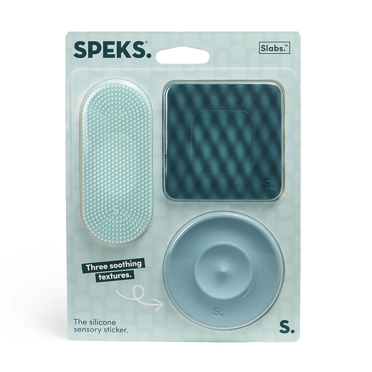 Slabs Sensory Stickers (3 Pack) in Teal by Speks