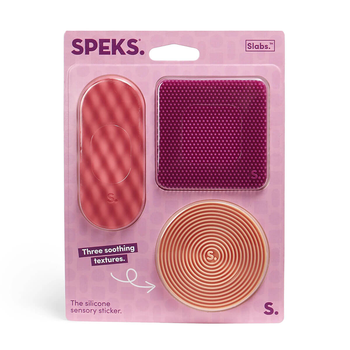 Slabs Sensory Stickers (3 Packs) in Pink by Speks