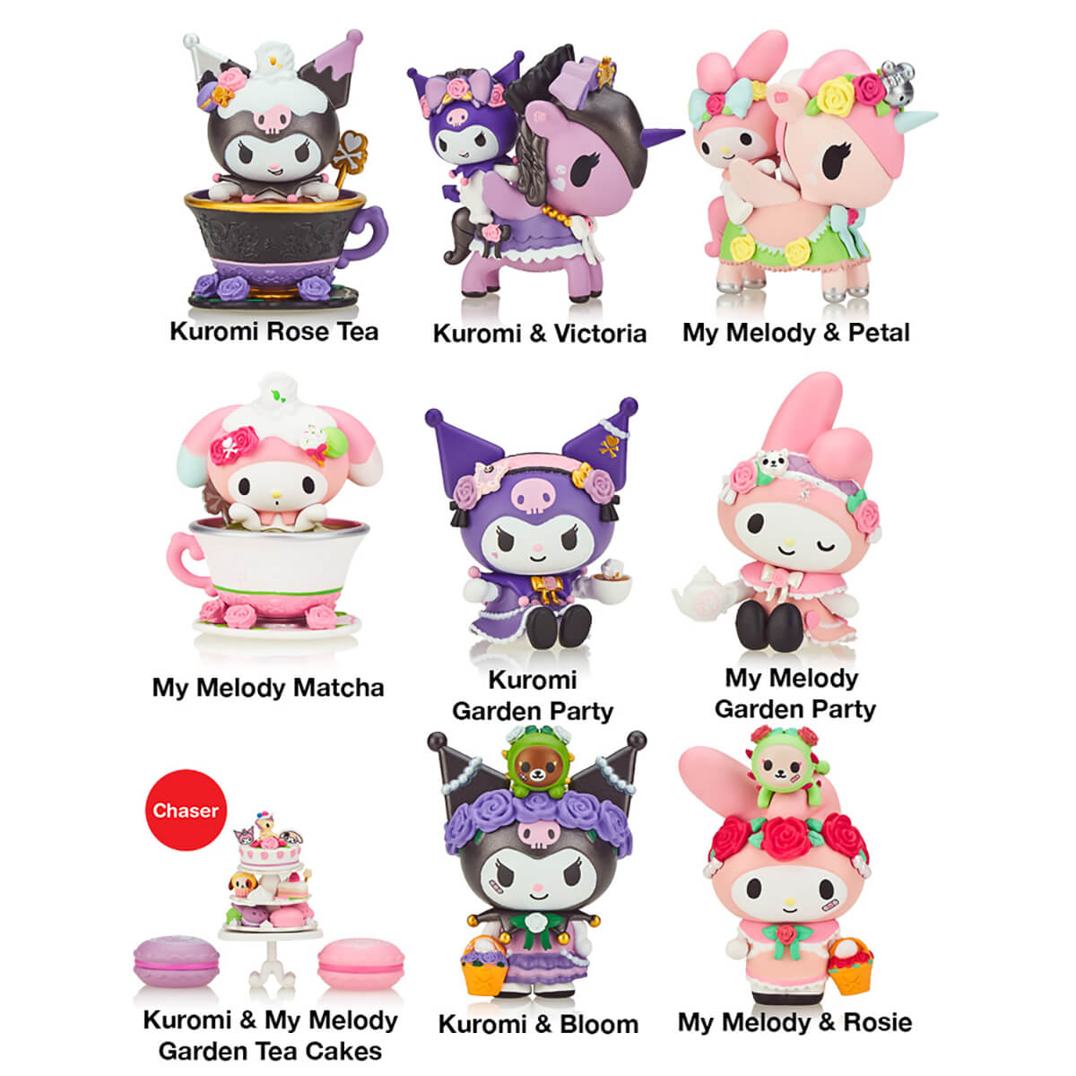 Tokidoki x Kuromi & My Melody Garden Party Blind Box by Tokidoki