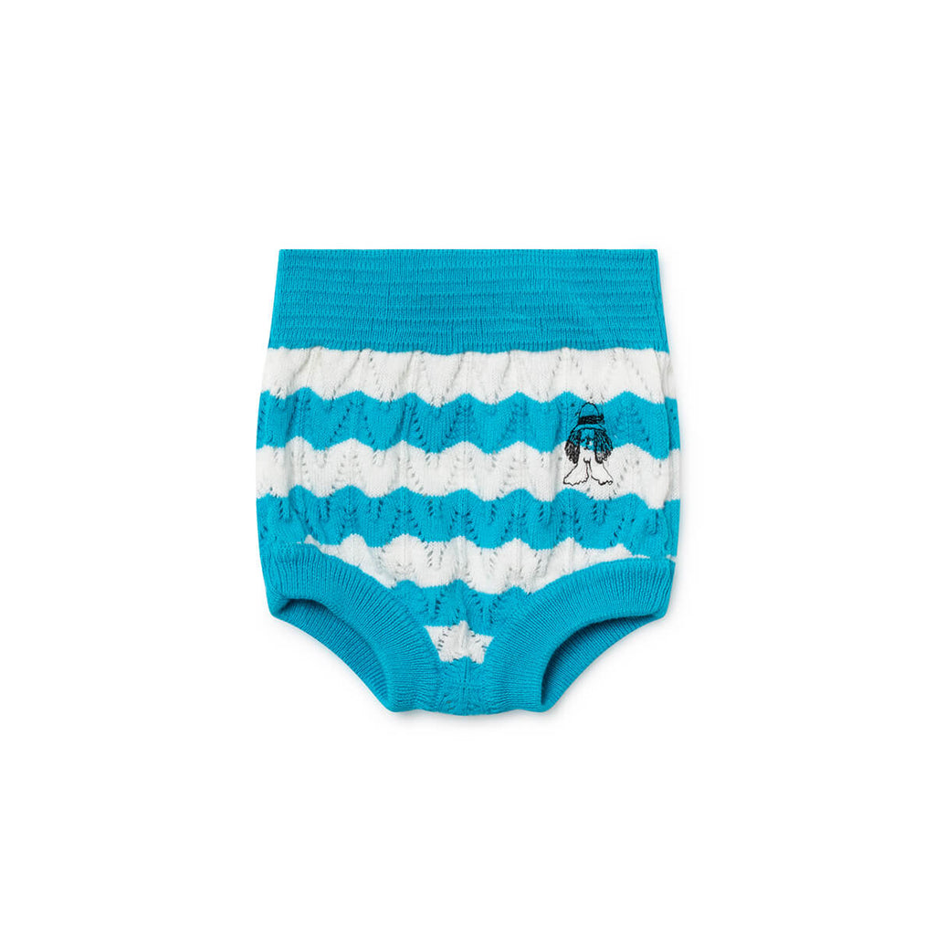 Paul's Stripe Knitted Baby Culotte by Bobo Choses