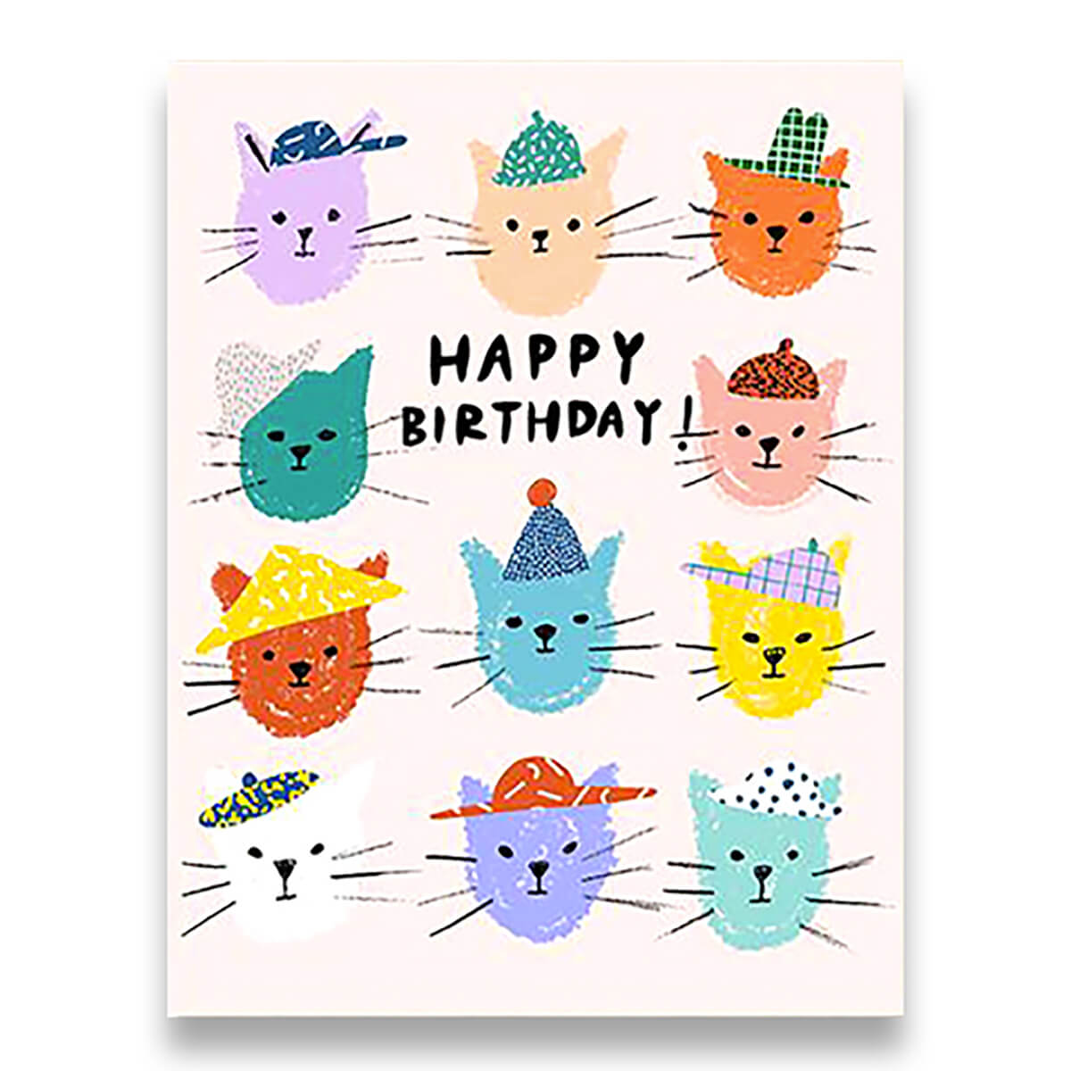 Cat Pals Greetings Card by Carolyn Suzuki for 1973