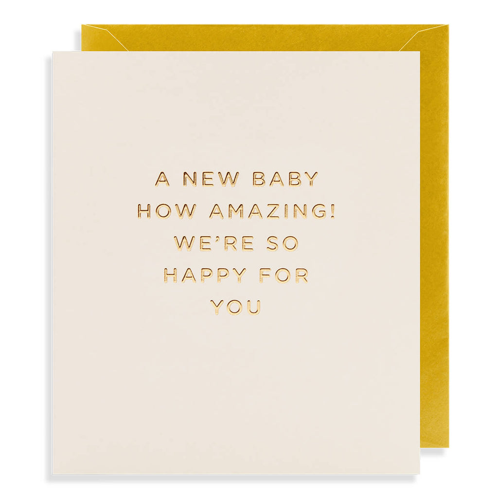 A New Baby, How Amazing Greetings Card by Cherished for Lagom Design