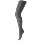 Cotton Rib Tights in Dark Grey by MP Denmark