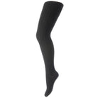 Cotton Rib Tights in Black by MP Denmark