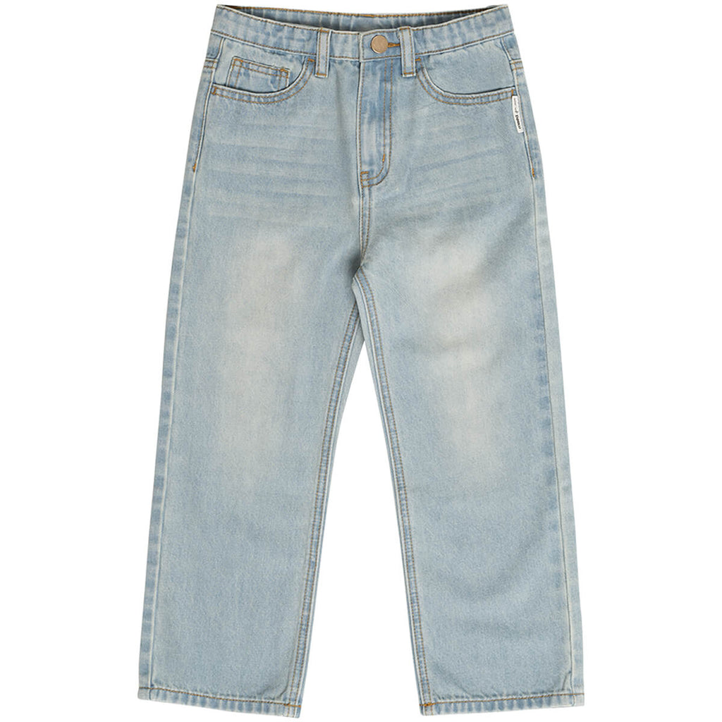 Balanced Bull Jeans in Light Wash by Maed For Mini