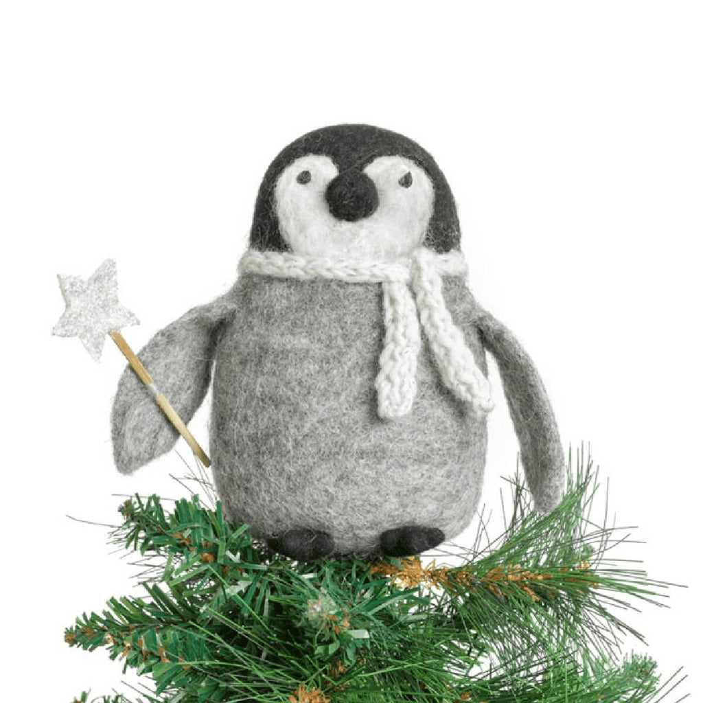 Large Baby Penguin Tree Topper Christmas Decoration by Amica