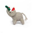 Elephant Balancing Trio Hanging Christmas Decoration by Amica Elephant With Holly