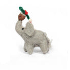 Elephant Balancing Trio Hanging Christmas Decoration by Amica Elephant With Christmas Pudding