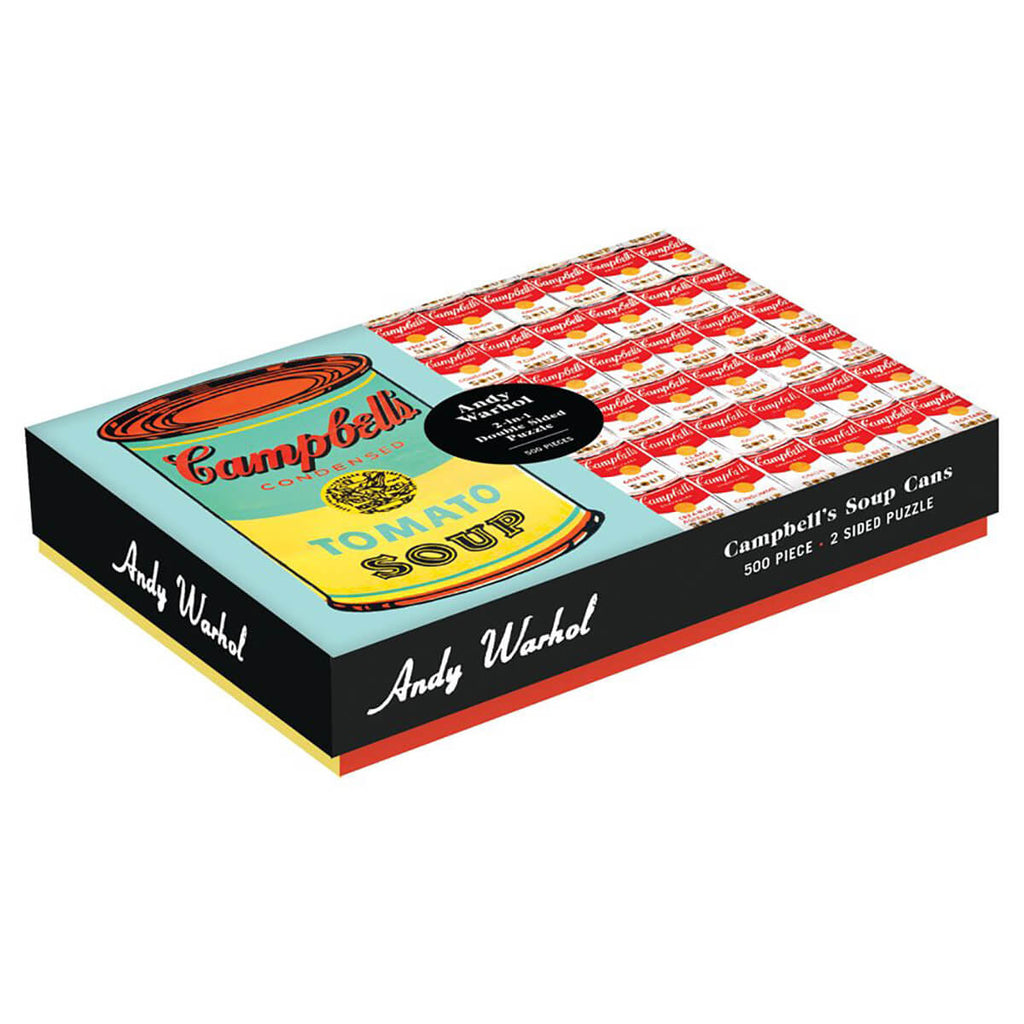 Warhol Soup Can 500 Piece Double Sided Puzzle by Mudpuppy