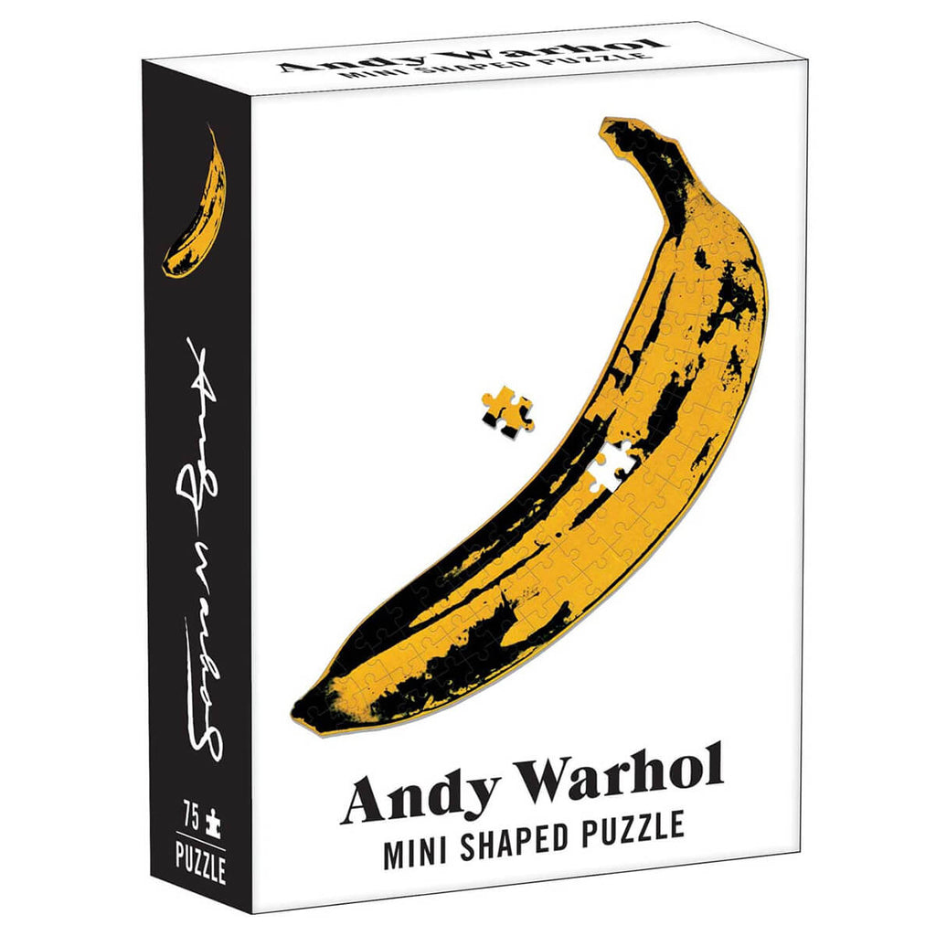 Andy Warhol Banana Mini Shaped Puzzle by Mudpuppy