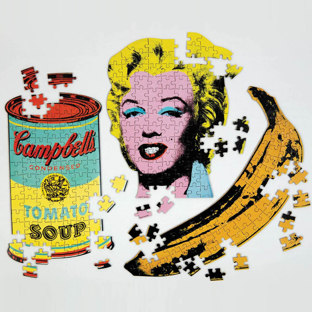 Andy Warhol Campbell's Soup Mini Shaped Puzzle by Mudpuppy