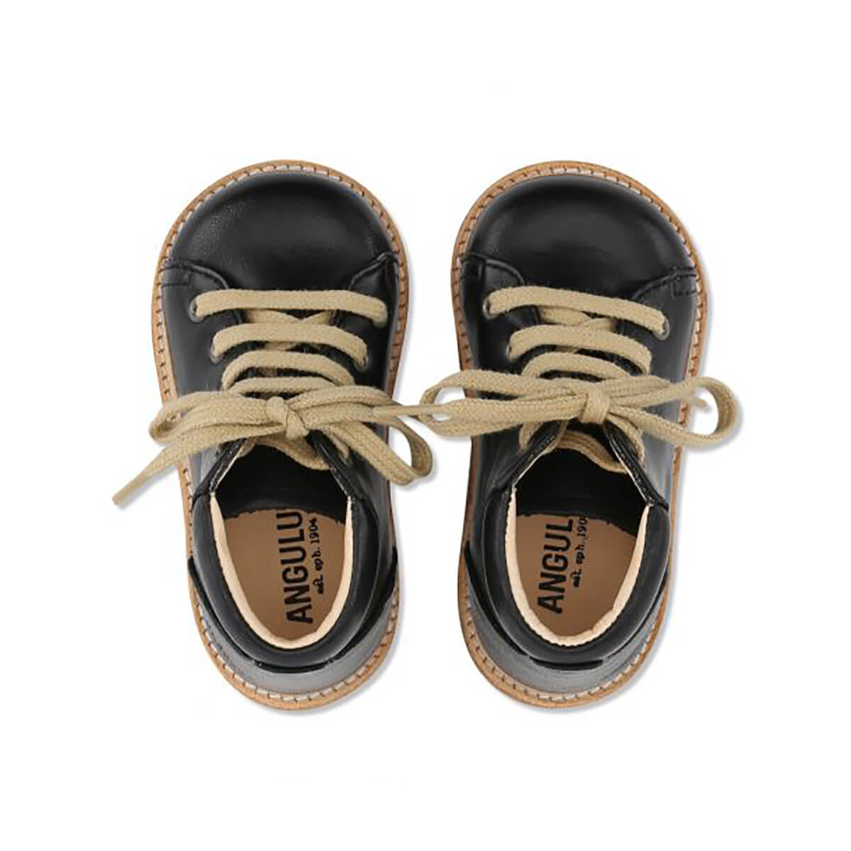 Lace Up Starter Boots in Black by Angulus